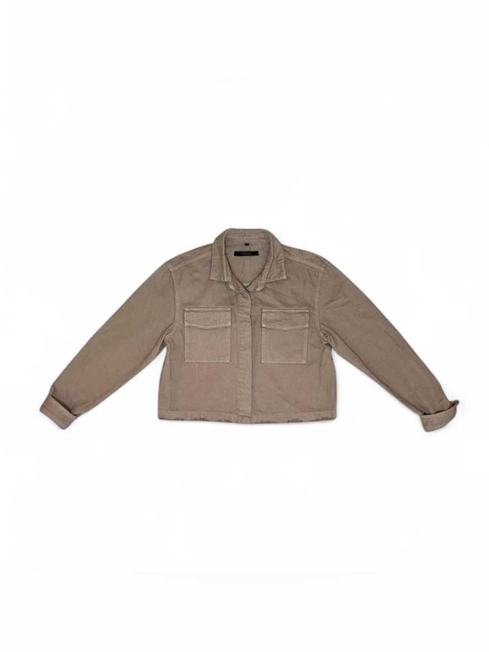 Tan beige J Brand mid length denim jacket  Over Sized Medium Womens